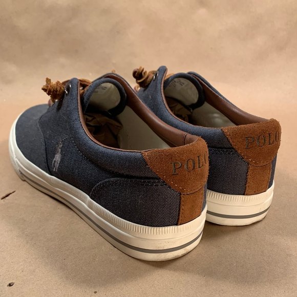 Polo Ralph Lauren Vaughan Chambray/Suede Sneakers - Picture 2 of 7
